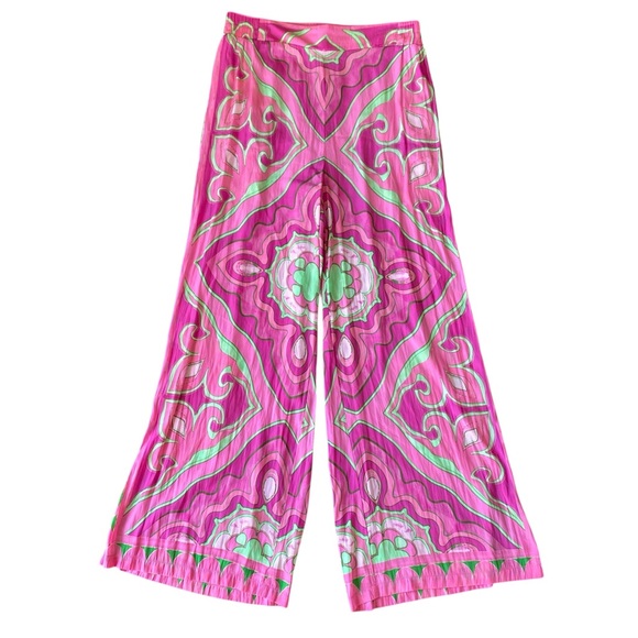 Women’s Rose + Olive Hot Pink & Lime Green Two Piece Pant Set - Picture 3 of 15